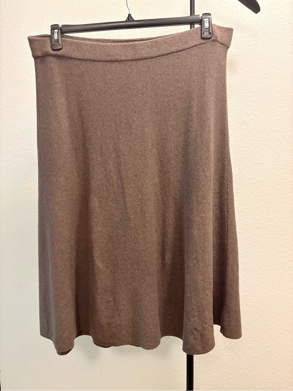 GAP Neutral Brown A-Line Knit Skirt